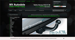 Desktop Screenshot of nv-autodele.dk